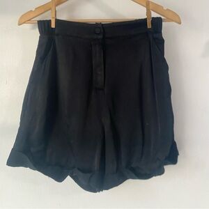 Camila Coelho S Black Satin Short